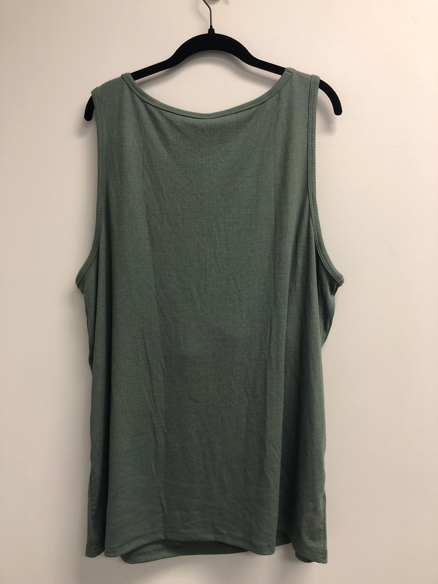 Outlet 7009 - Latched Mama Ribbed Nursing Tank - Green - 2X