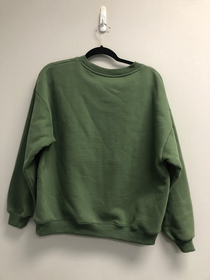 Outlet 6951 - Latched Mama 635 Zip Nursing Crewneck - Green - Large