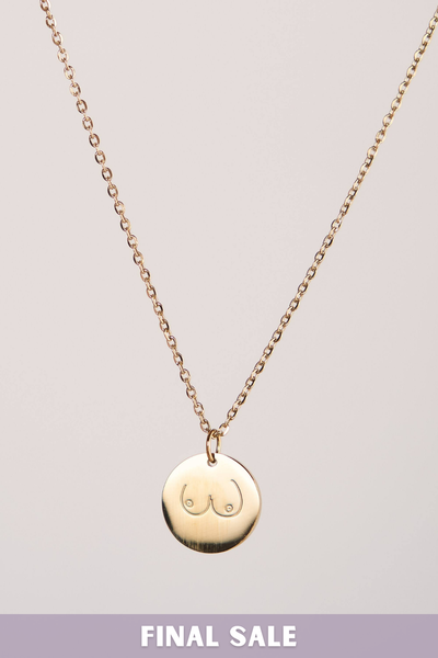 GOLD  BREAST  PENDANT値下げしました Latched Mama Breastfeeding Love Necklace - Final Sale