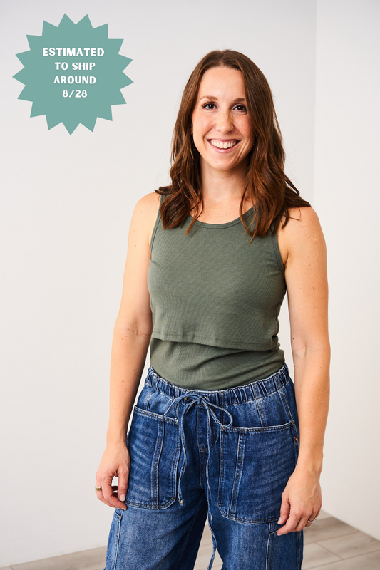 Latched Mama Ribbed Nursing Tank