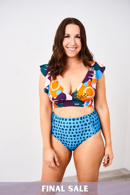 Latched Mama High Waisted Swim Bottoms with Pockets - Final Sale