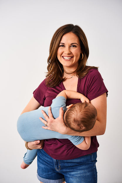 Latched Mama Go-To V-Neck Nursing Tee