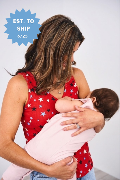Latched Mama Stars & Hearts Swing Nursing Tank