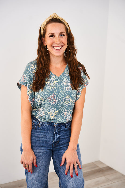Latched Mama V-Neck Daily Nursing Tee