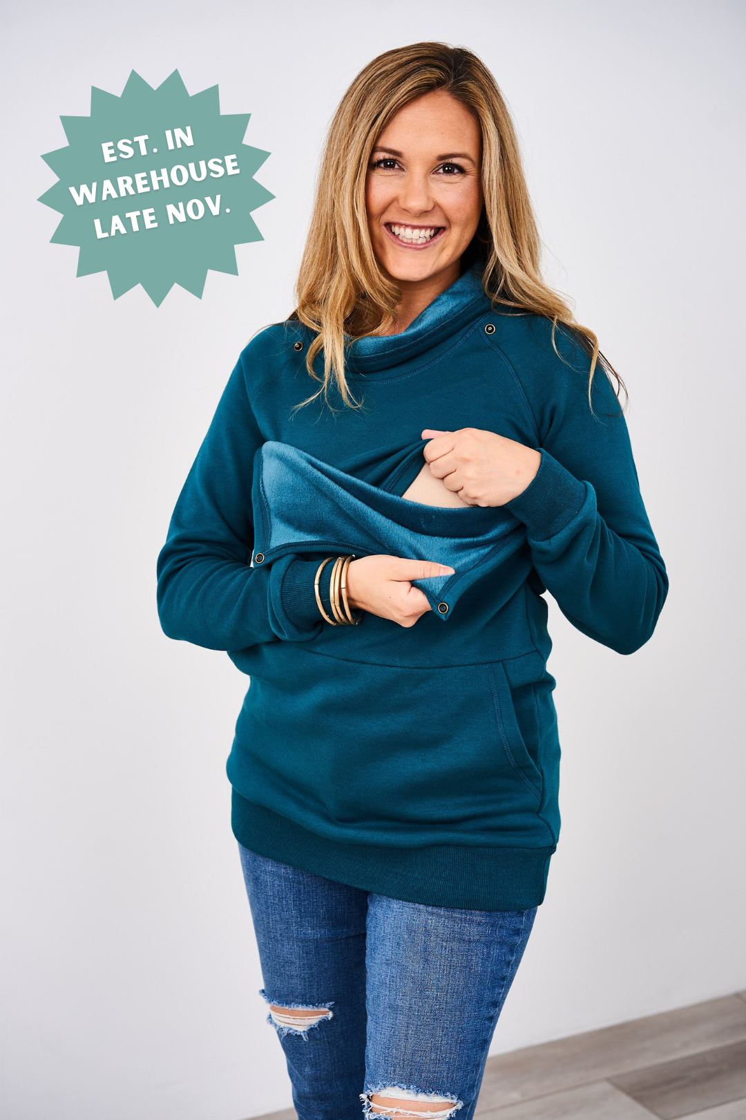 PRE-SALE Latched Mama Harbor Snap Nursing Pullover