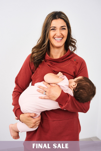 Latched Mama Harbor Snap Nursing Pullover - Final Sale