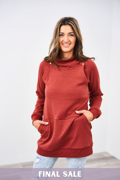 Latched Mama Harbor Snap Nursing Pullover - Final Sale