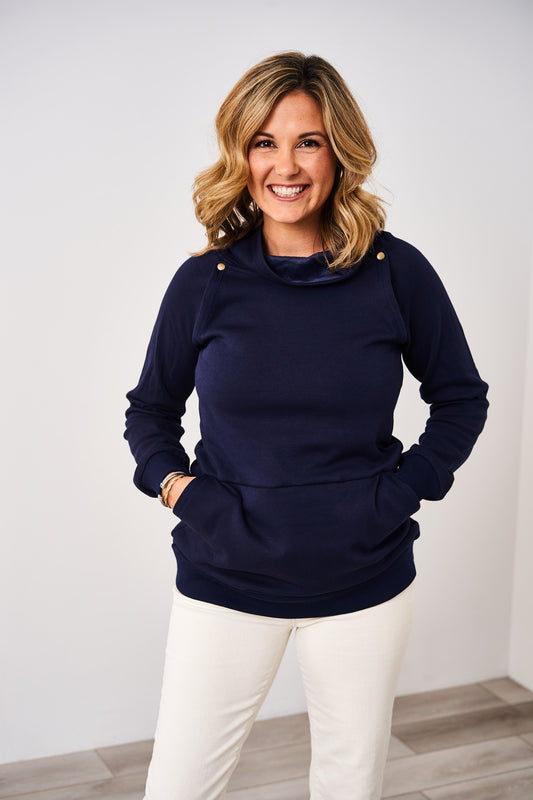 Latched Mama Harbor Snap Nursing Pullover