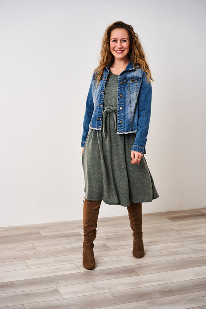 Latched Mama Sweater Nursing Dress - Final Sale Latched Mama Sweater Nursing Dress - Final Sale