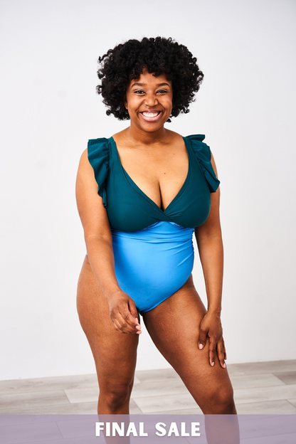 Latched Mama Lace Up Nursing Swim One Piece - Final Sale