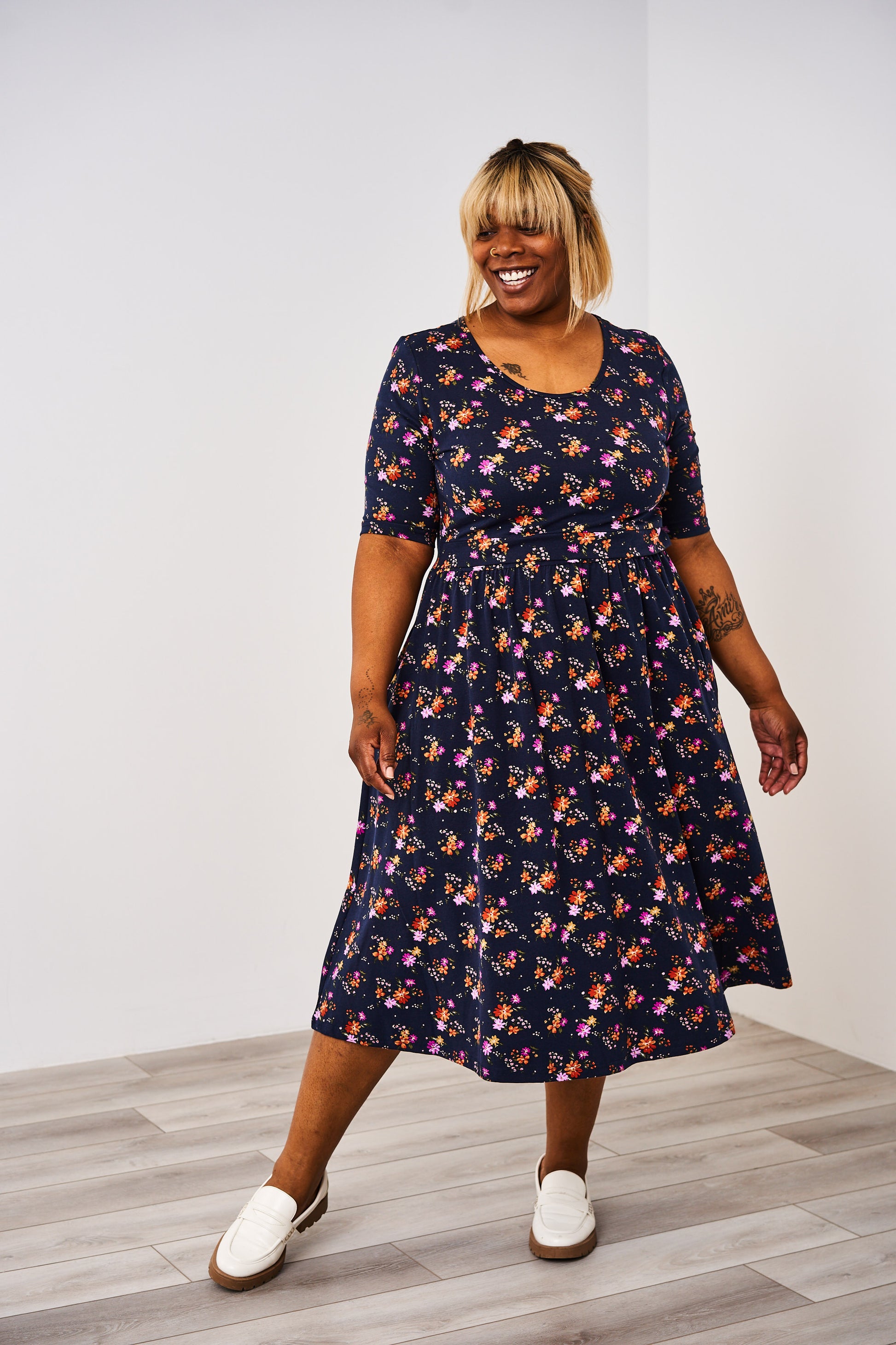 Latched Mama Classic Cotton Nursing Dress Latched Mama Classic Cotton Nursing Dress