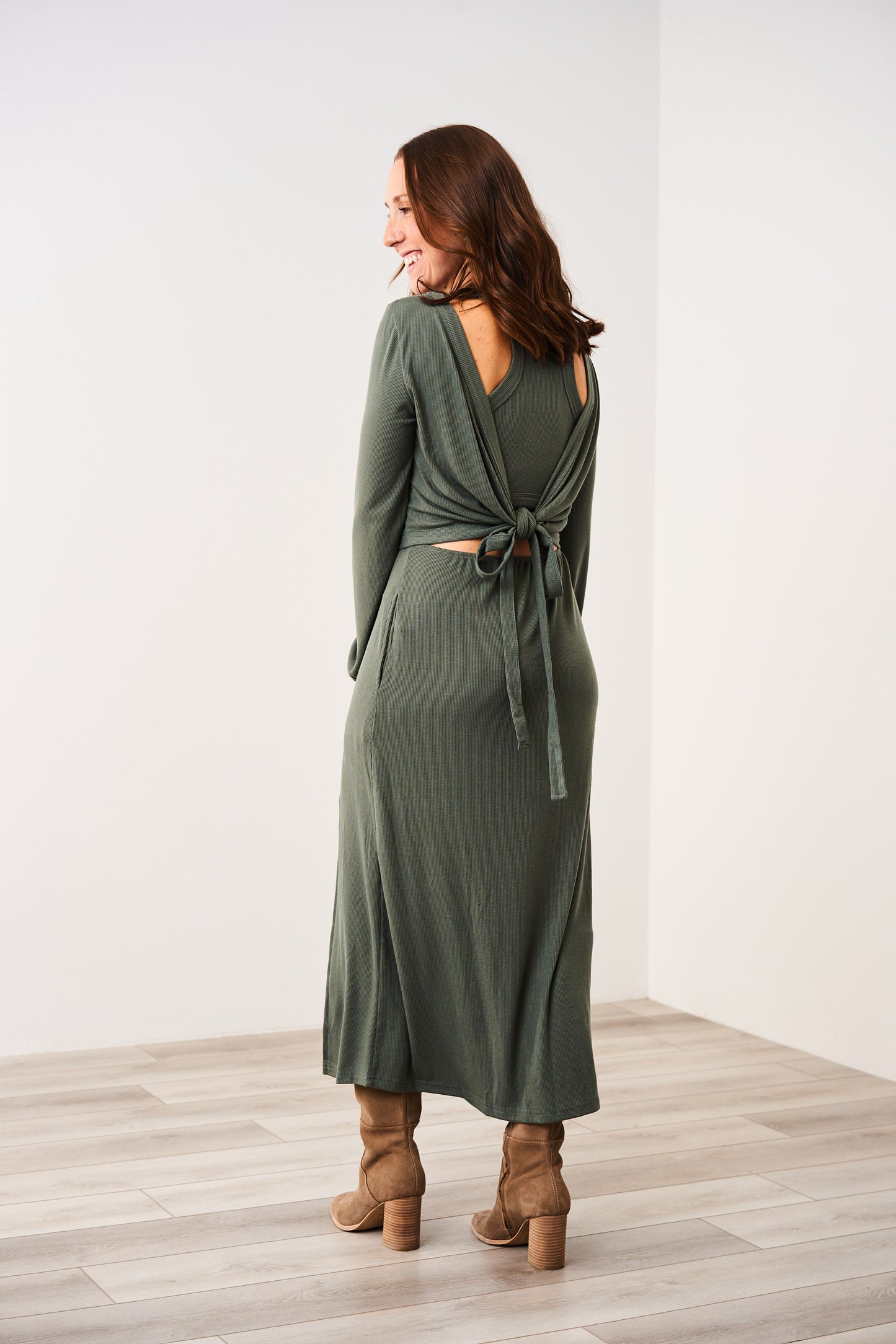 Latched Mama Ribbed Long Sleeve Nursing Wrap Top