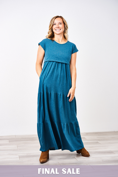 latched mama maxi dress Latched Mama Tiered T-Shirt Maxi Dress