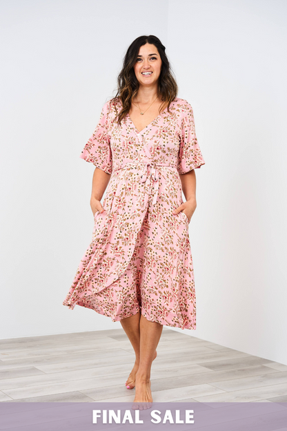 Latched Mama Labor & Postpartum Wrap Dress - Final Sale