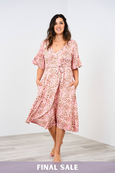 Latched Mama Labor Postpartum Wrap Dress Final Sale