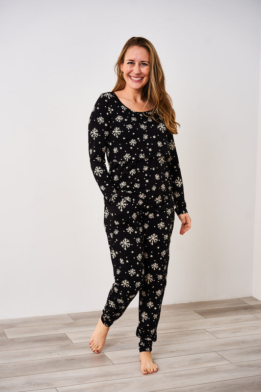 Latched Mama Winter Nights Long Sleeve Nursing Top & Jogger Set