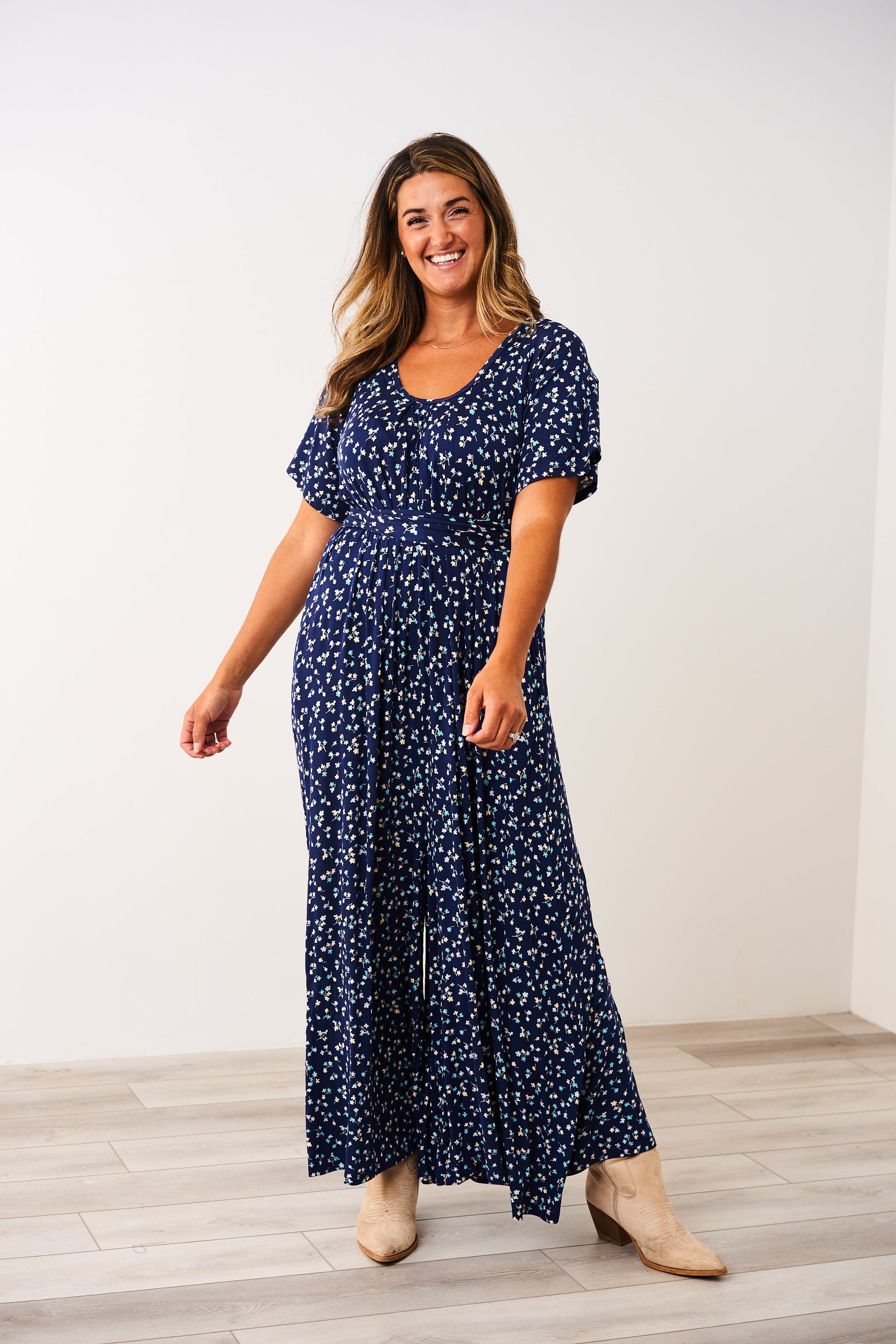 latched mama maxi dress Latched Mama Petal Maxi Nursing Dress, Large / Navy/White Stripe