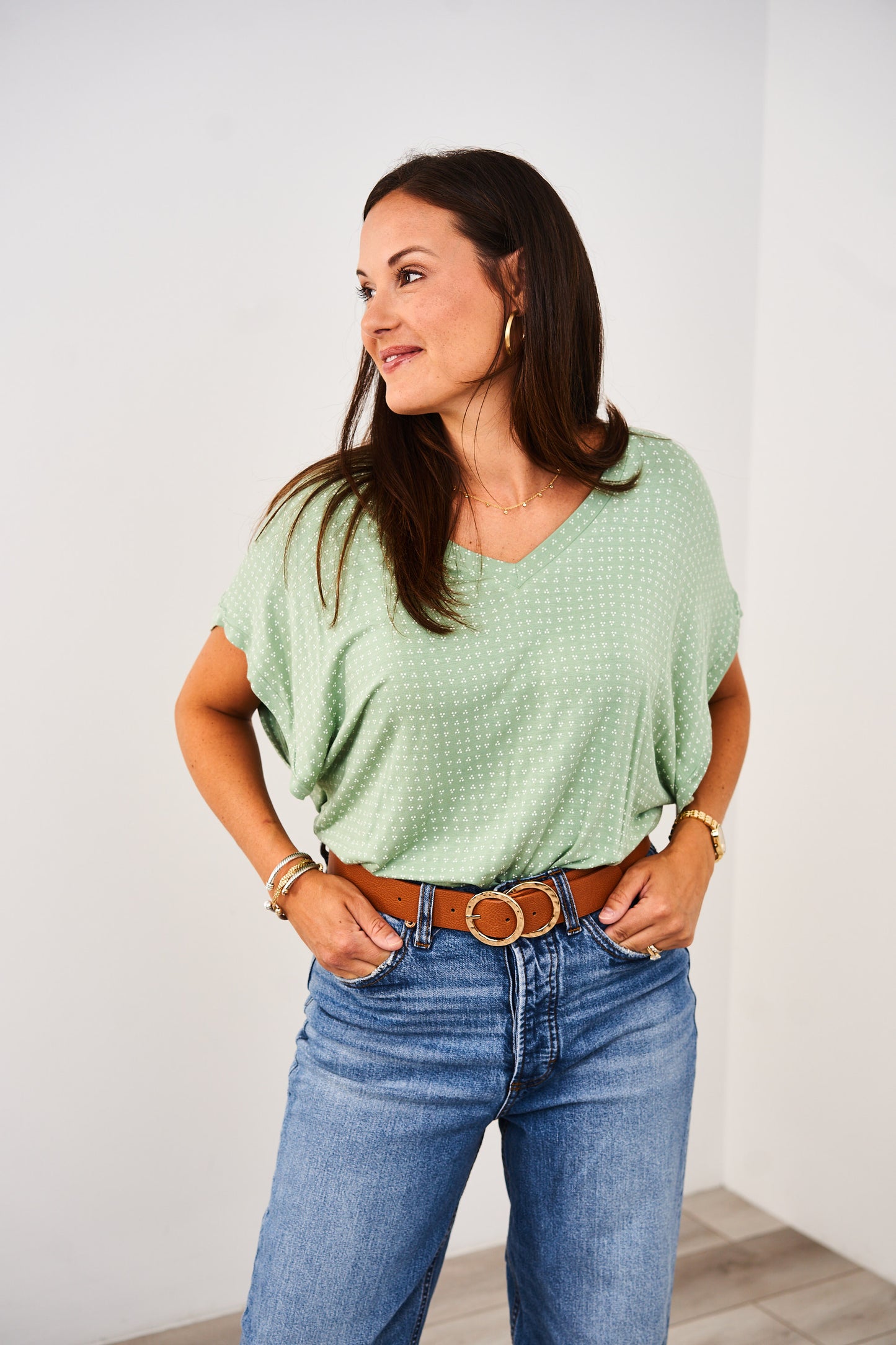 Latched Mama V-Neck Daily Nursing Tee