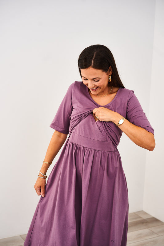 Latched Mama Classic Cotton Nursing Dress