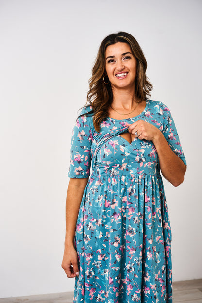 Latched Mama Classic Cotton Nursing Dress