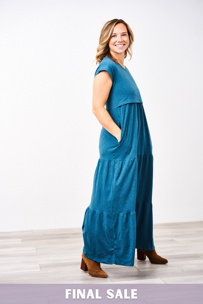 Latched Mama Tiered T-Shirt Maxi Dress - Final Sale