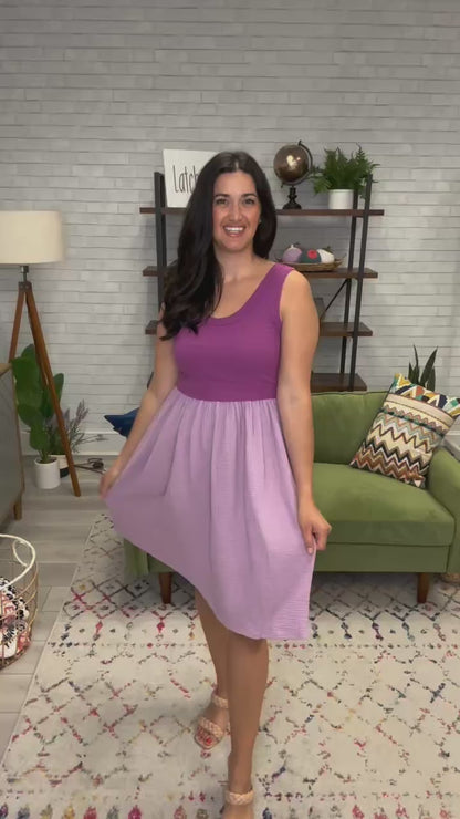 Latched Mama Breezy Cotton Nursing Dress