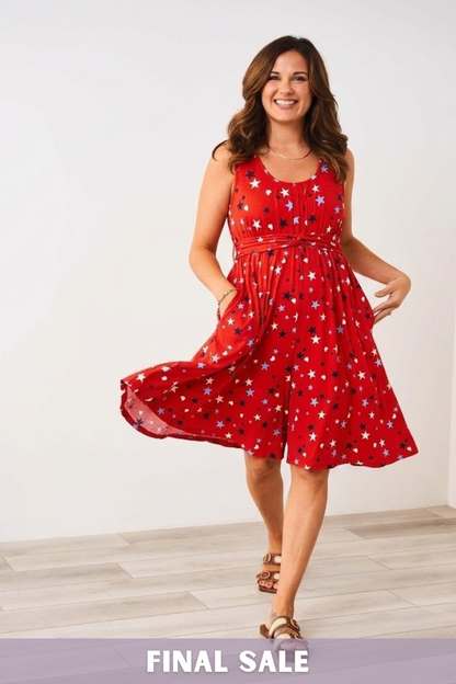 The Momper® Stars & Hearts Nursing Romper - Final Sale