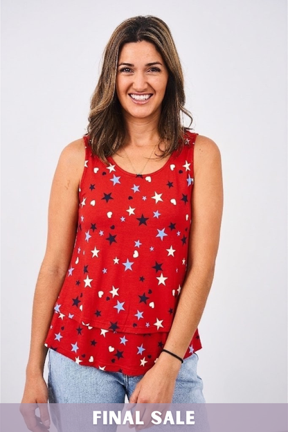 Latched Mama Stars & Hearts Swing Nursing Tank - Final Sale