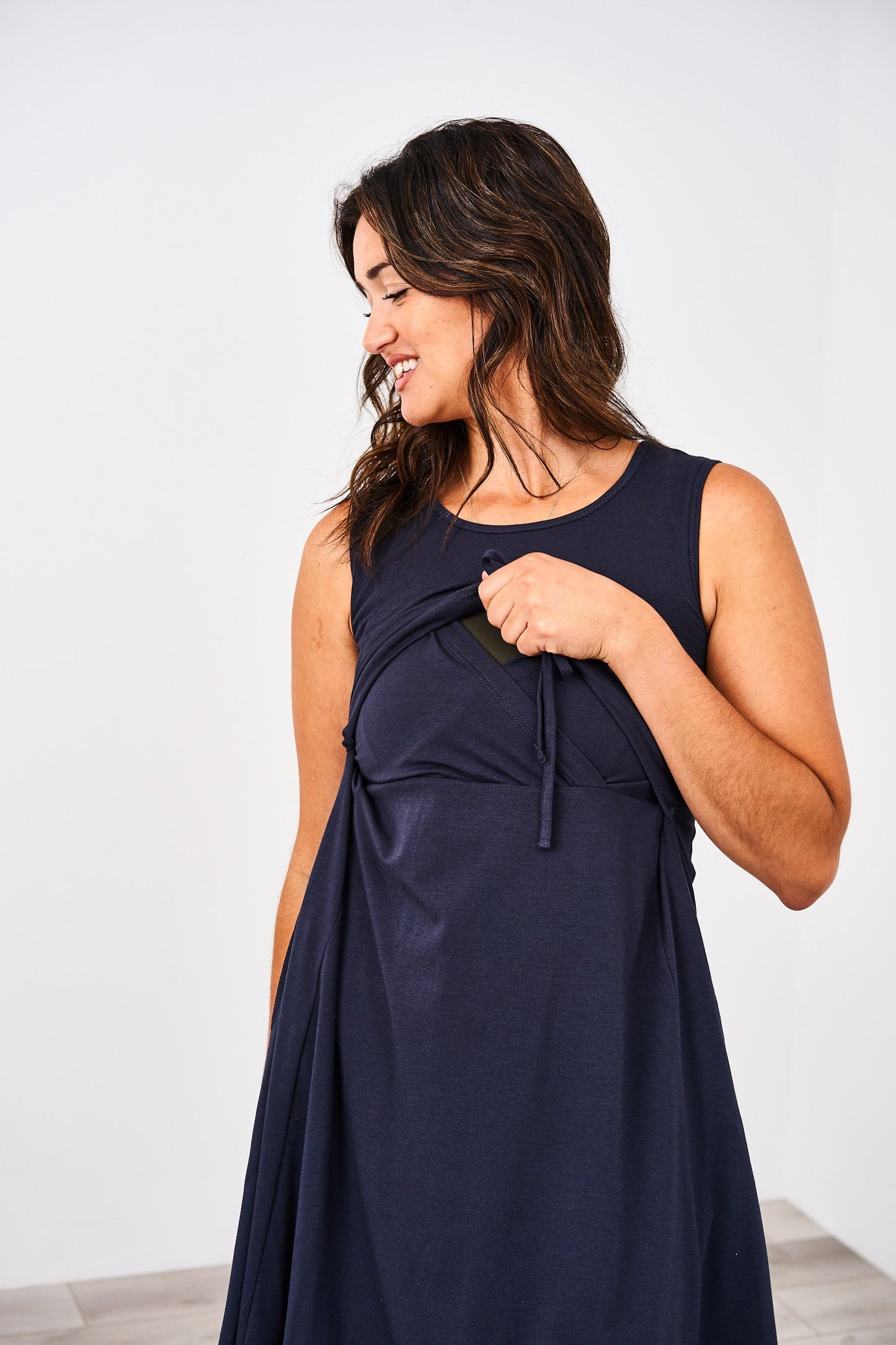 Latched Mama Drawstring Tank Dress 2.0