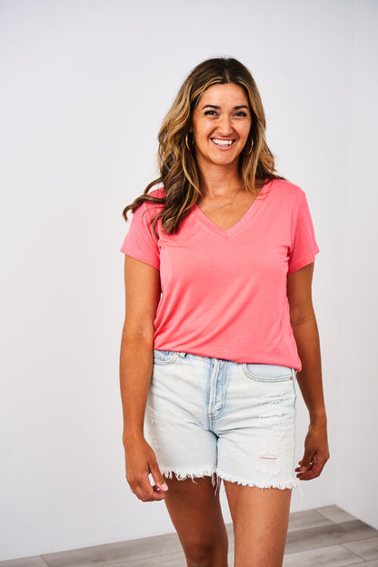 Latched Mama Go-To V-Neck Nursing Tee