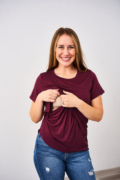 Latched Mama Classic Crewneck Nursing Tee