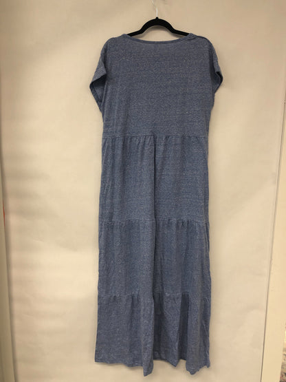 Outlet 6052 - Latched Mama Tiered T-Shirt Maxi Dress - Sky - 1X