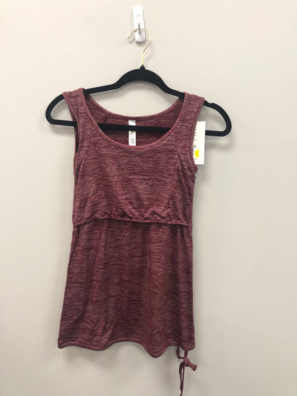 Outlet 5992 - Latched Mama Active Nursing Tank - Heathered Maroon - Extra Extra Small