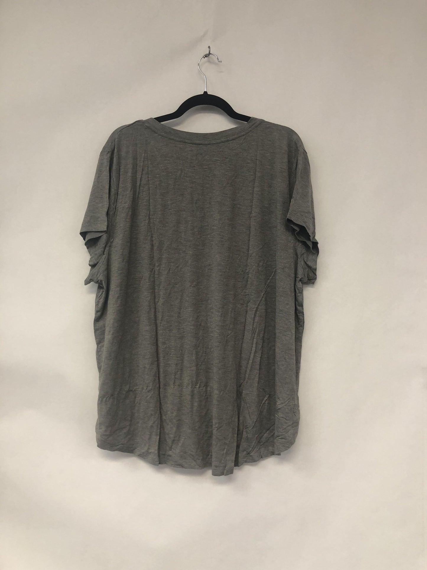 Outlet 6227 - V-Neck Boyfriend Nursing Tee - Light Grey - 3X