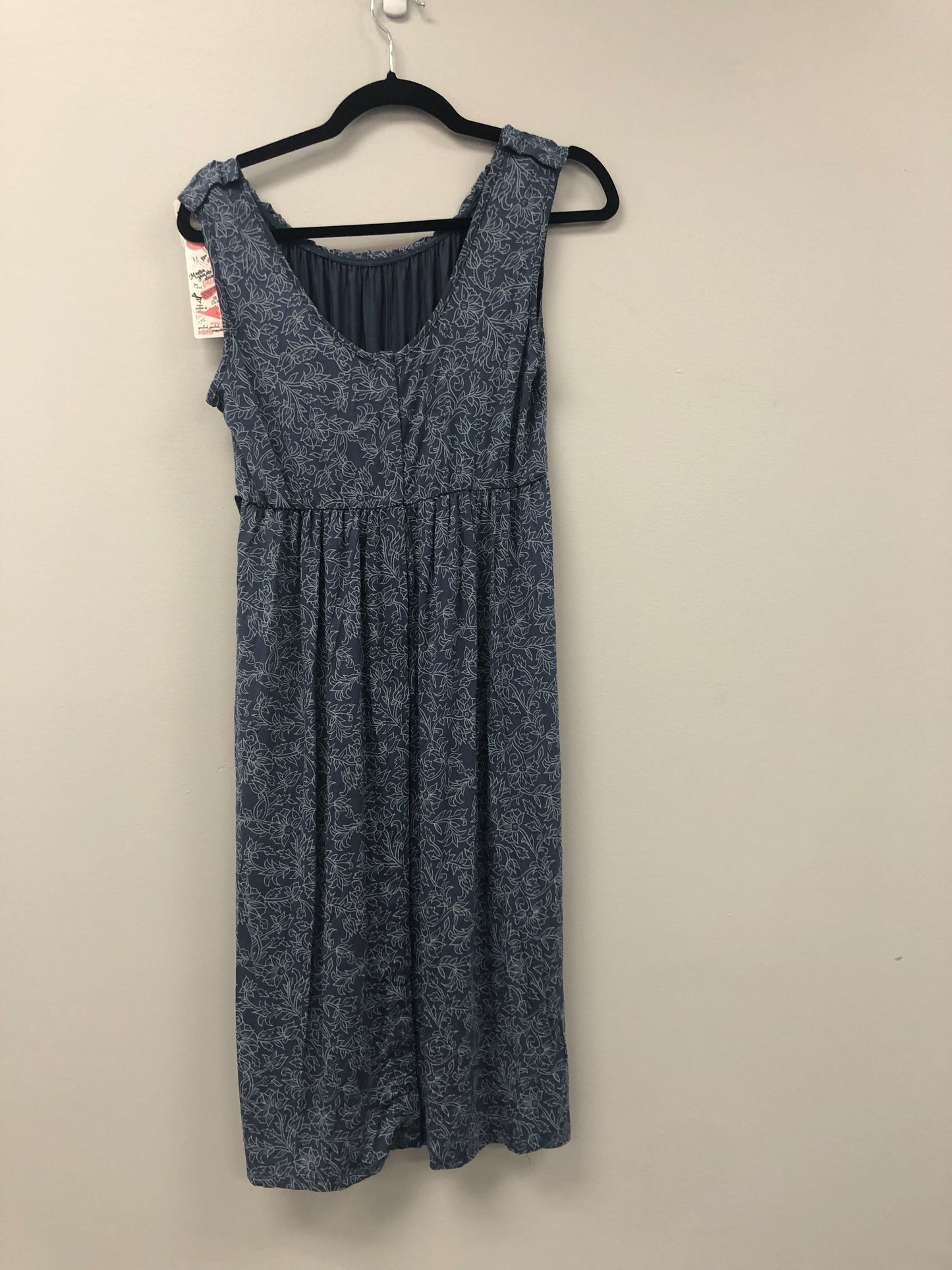 Outlet 5672 - Latched Mama Labor Dress 2.0 - Stormy Blue Floral - Medium