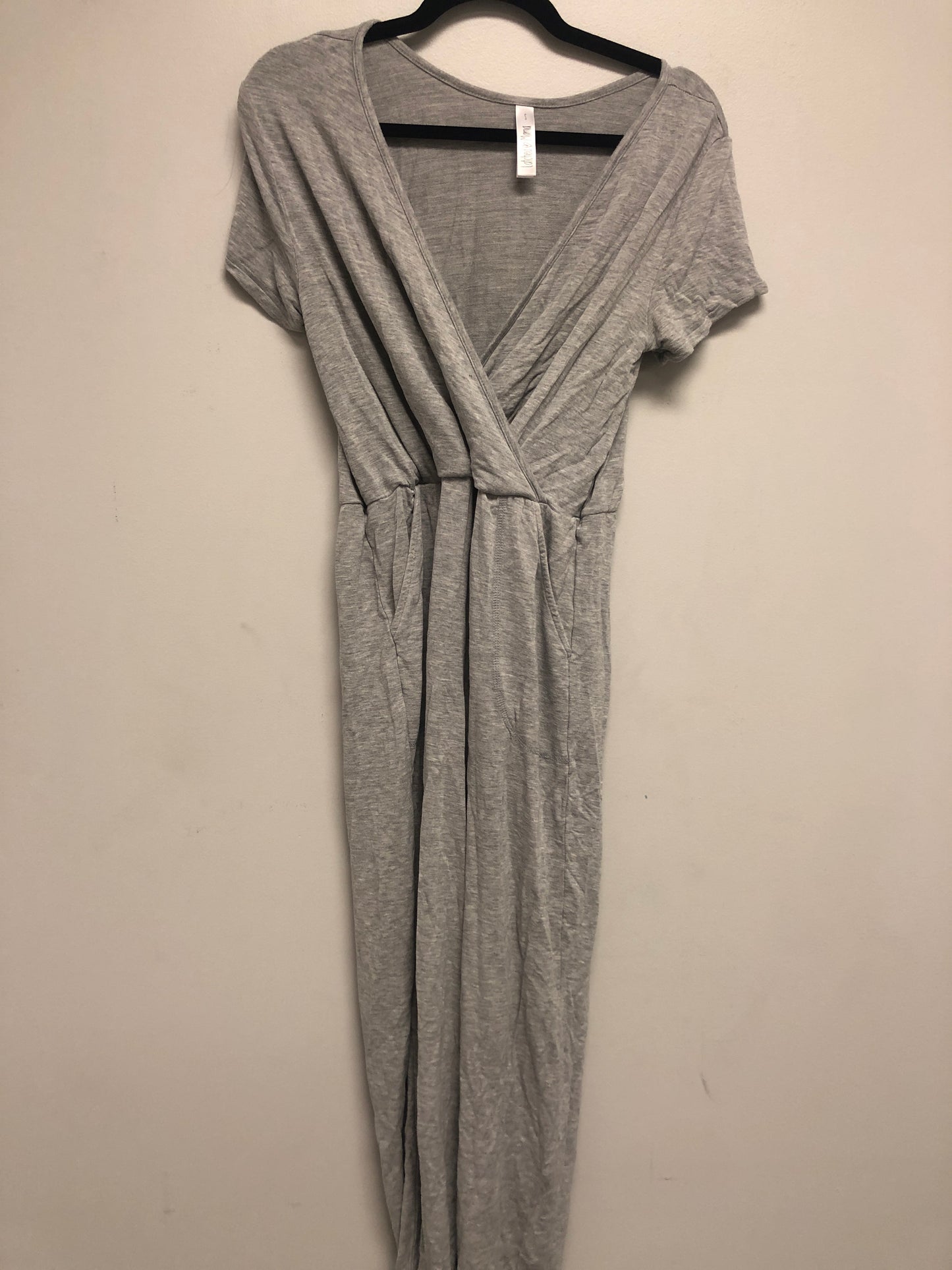 Outlet 6339 - Latched Mama Play All Day Nursing Jumpsuit - Light Grey - Small