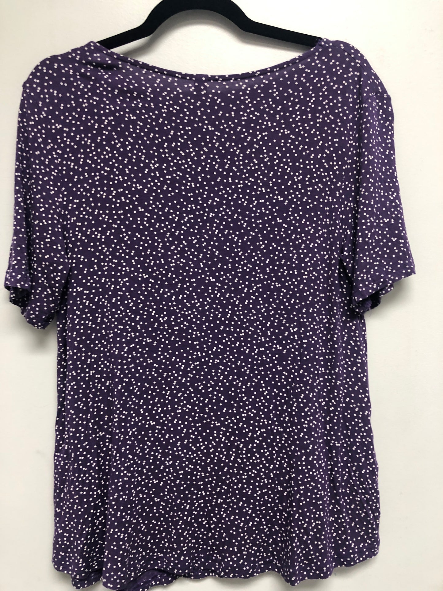 Outlet 6559 - Latched Mama Relaxed Nursing Swing Tee - Purple Dots - Large