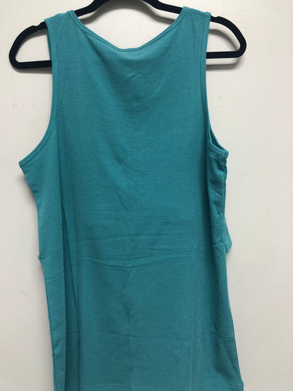 Outlet 6380 - Latched Mama Customized Mama with Kids Ribbed Nursing Tank - Teal - Extra Large