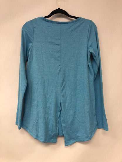 Outlet 6135 - Latched Mama Long Sleeve Performance Nursing Tee - Cyan - Small