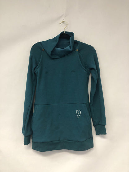 Outlet 6080 - Latched Mama Embroidered Harbor Snap Nursing Pullover - Peacock - Extra Small