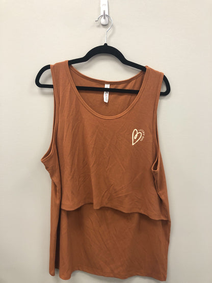 Outlet 5580 - Latched Mama Love Ribbed Nursing Tank - Copper - 2X