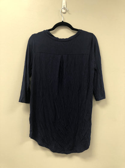 Outlet 5558 - Latched Mama 3/4 Sleeve Scoop Neck Nursing Top 2.0 - Navy - Small