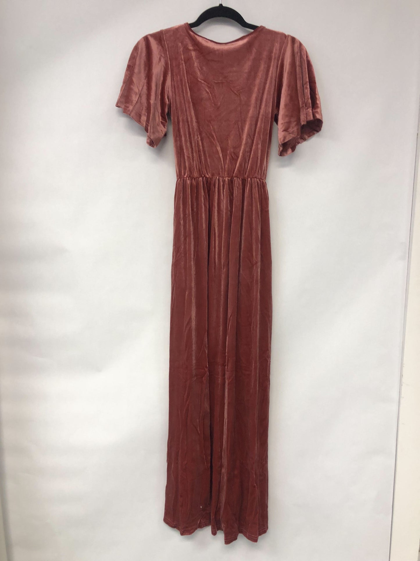 Outlet 6022 - Latched Mama Velour Nursing Maxi - Dusty Rose - Extra Small