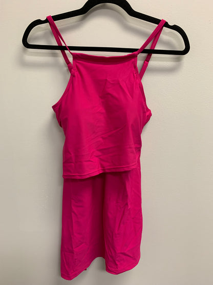 Outlet 5444 - Latched Mama Asymmetrical Nursing Swim Tank - RASPBERRY - Extra Small