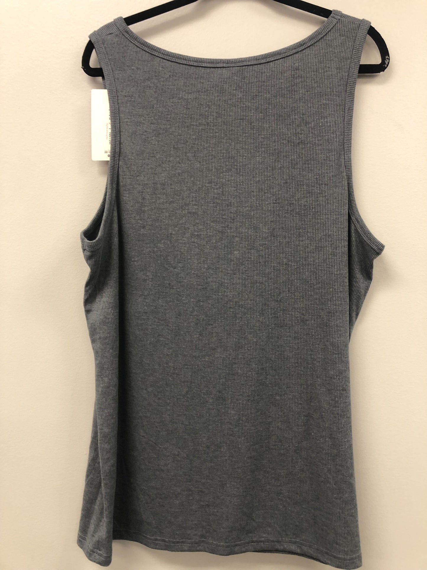 Outlet 5525 - Latched Mama Love Ribbed Nursing Tank - Grey - 1X