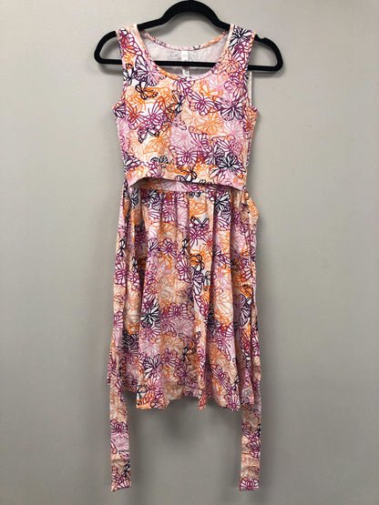 Outlet 5844 - Latched Mama Sunkissed Nursing Sundress - Butterfly Garden - Extra Extra Small