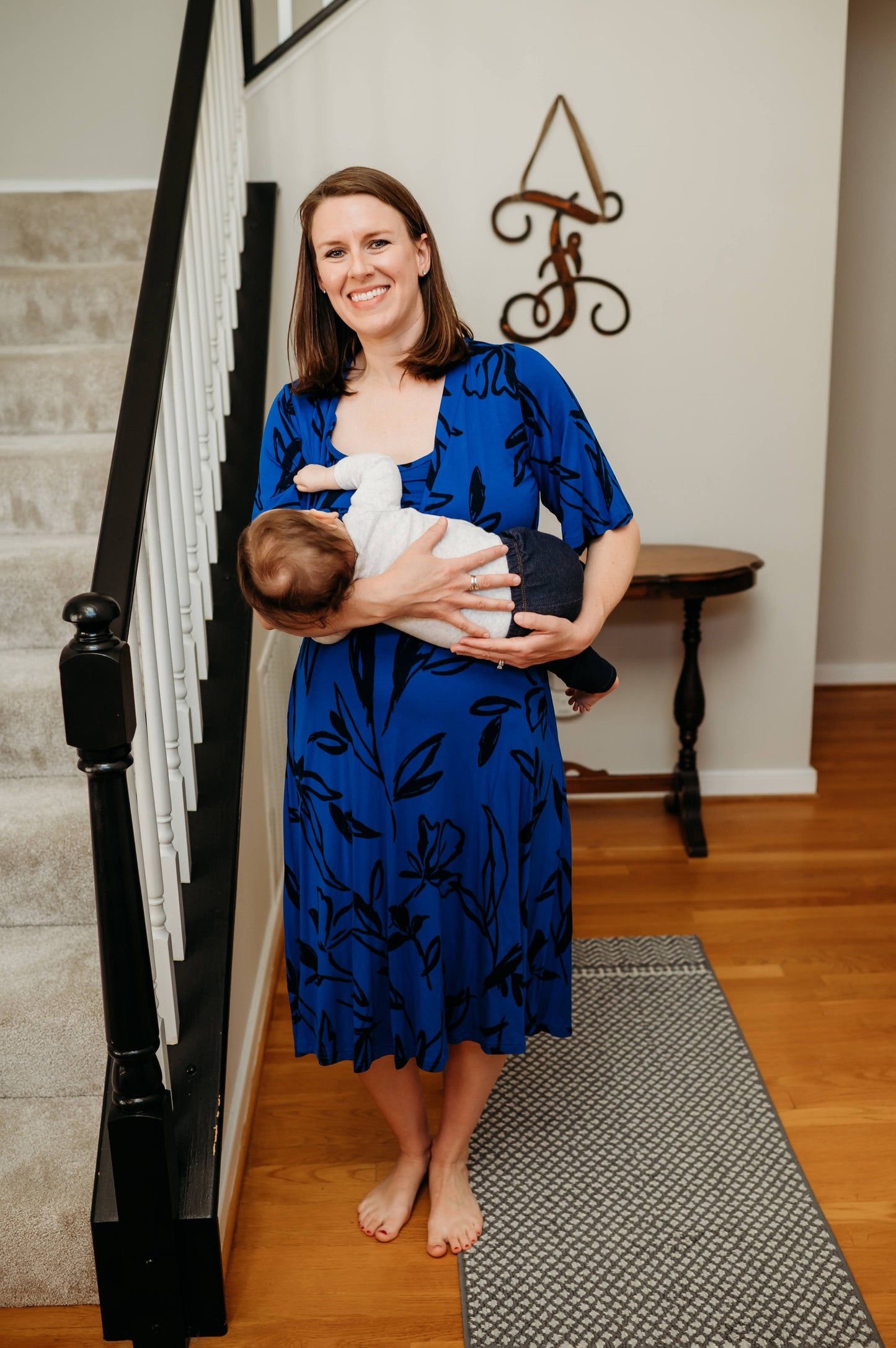 Latched Mama Nursing Midi Wrap Dress - Last Chance