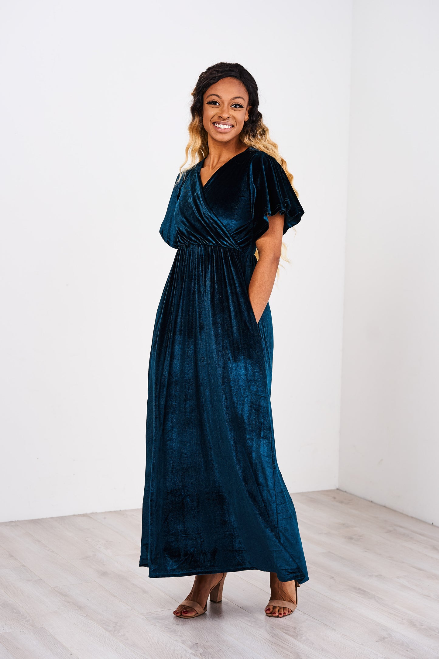 Latched Mama Velour Nursing Maxi - Last Chance