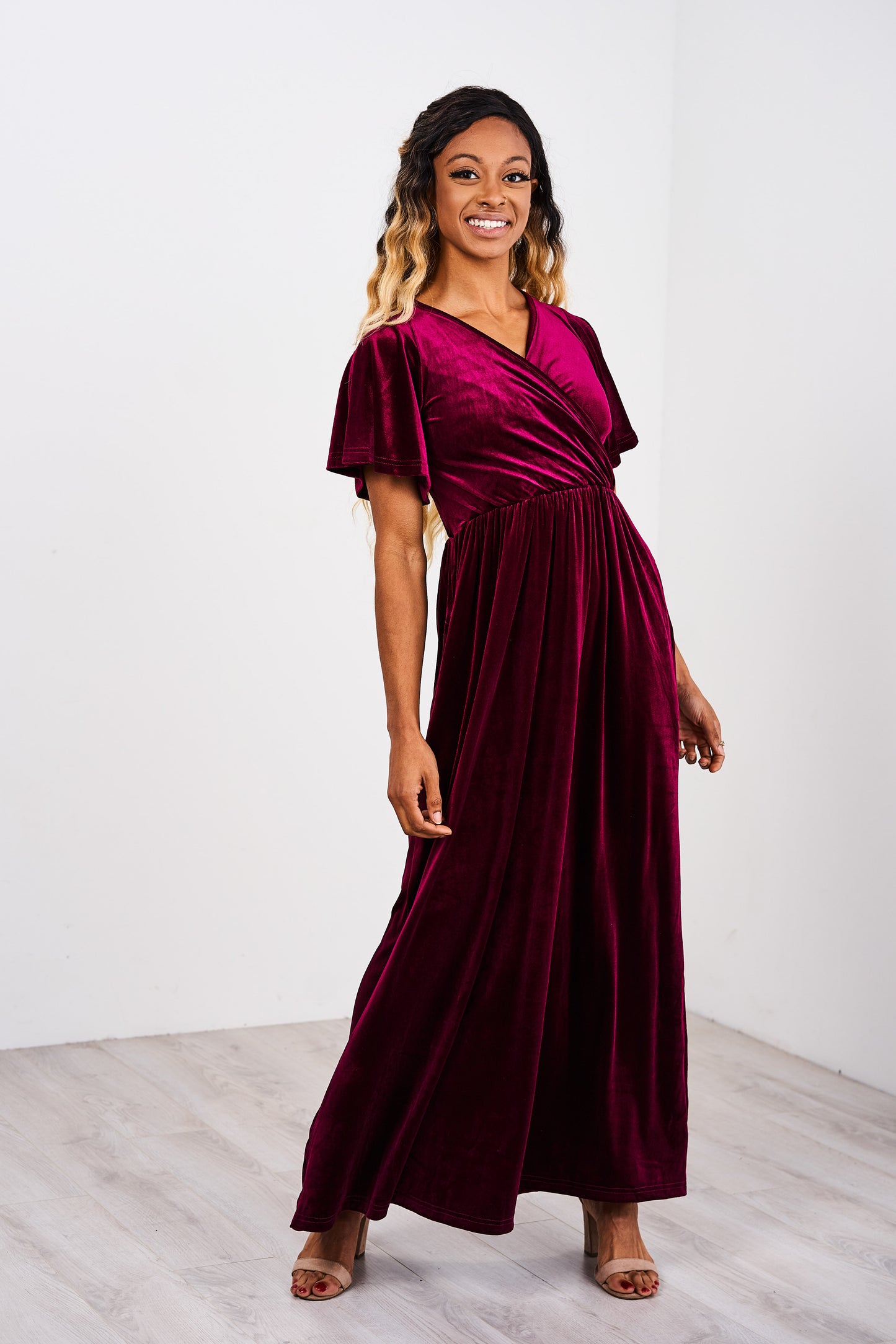 Latched Mama Velour Nursing Maxi - Last Chance