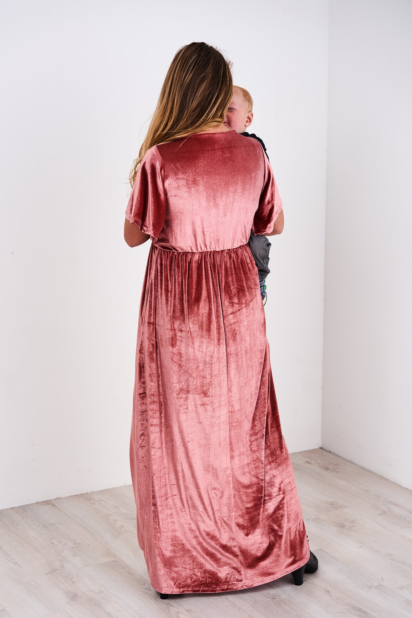 Latched Mama Velour Nursing Maxi - Last Chance